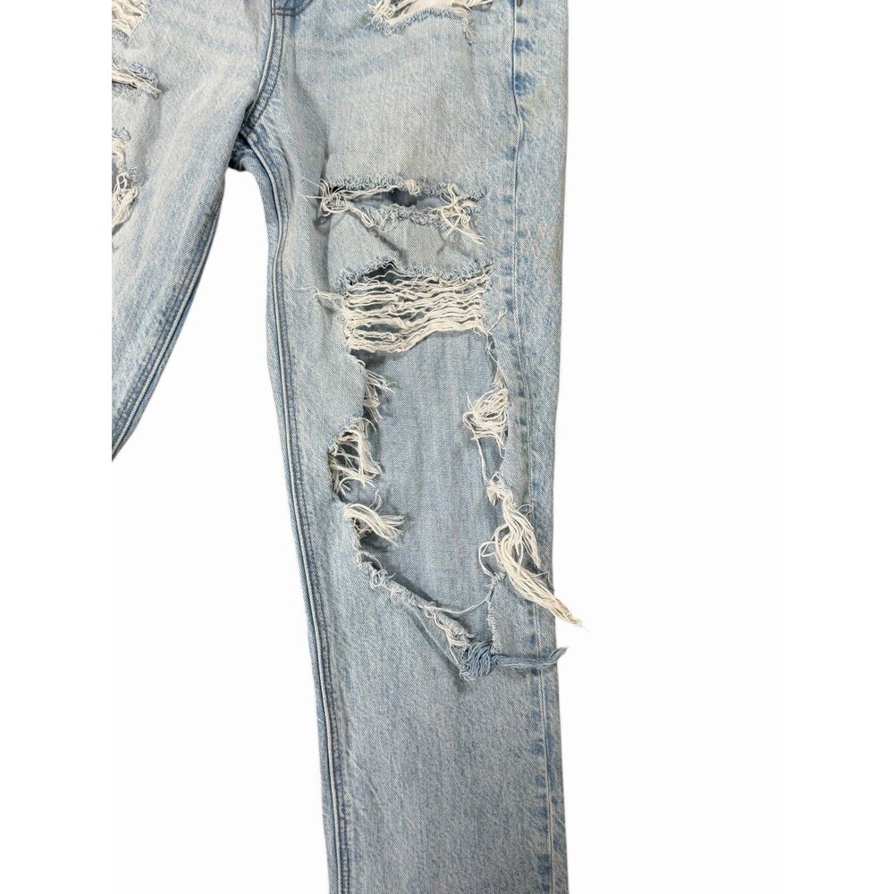 American Eagle Women’s Jeans, Distressed, Light Wash, Comfort Stretch, Size 00 - Picture 2 of 11